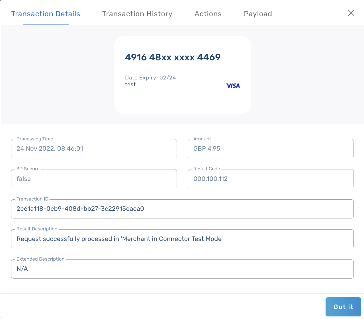 Transaction Overview